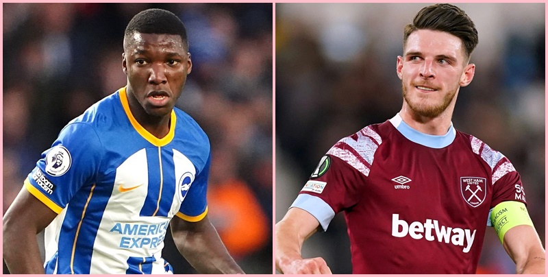 Declan Rice và Caicedo: 2 mục tiêu chuyển nhượng Arsenal buộc phải có